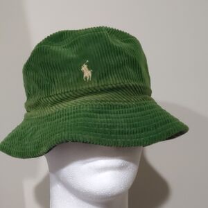 Ralph Lauren Green Corduroy Hat